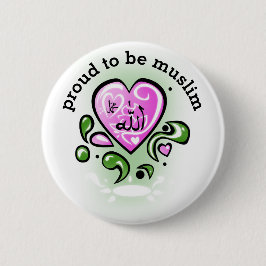 Chapa Redonda De 5 Cm proud to be  muslim