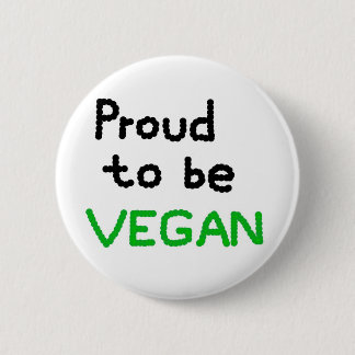 Chapa Redonda De 5 Cm Proud to be Vegan