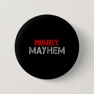 Chapa Redonda De 5 Cm Proyecto Mayhem - Camisa Club Subterránea de Box