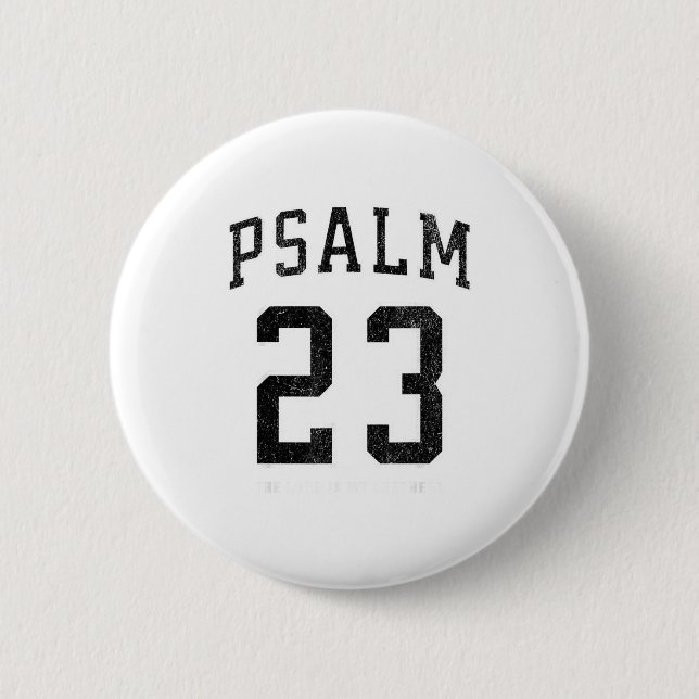 Chapa Redonda De 5 Cm Psalm 23 Jersey  (Anverso)