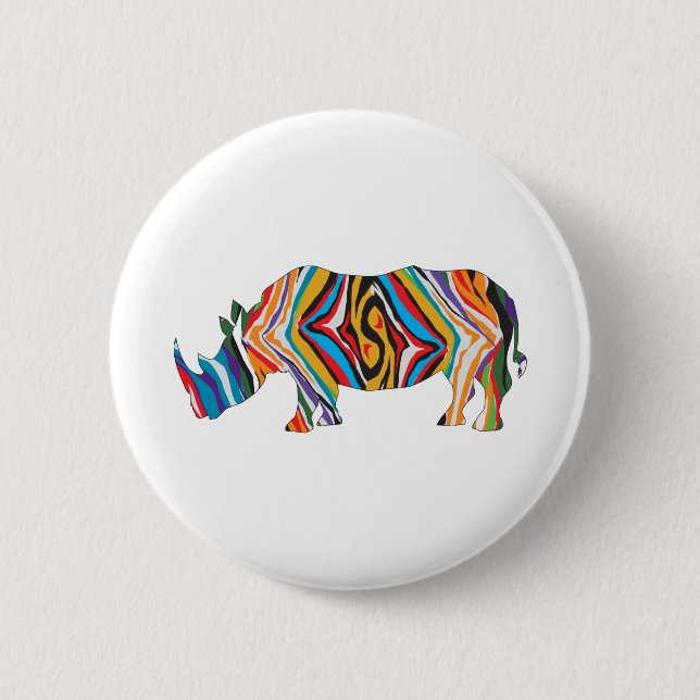 Chapa Redonda De 5 Cm Psicodélico-cebra-unicornio (Anverso)