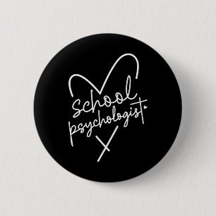 Chapa Redonda De 5 Cm Psicólogo Escolar Byck To School Mental Health P
