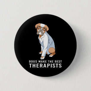 Chapa Redonda De 5 Cm Psicólogo Terapeuta Canino Terapéutico