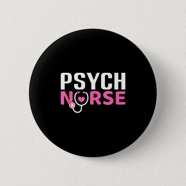 Chapa Redonda De 5 Cm Psych Nurse Believe In Yourself Sitive Quote Desig (Anverso)