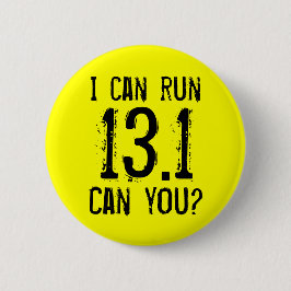 Chapa Redonda De 5 Cm Puedo correr 13,1 -- ¿Puede usted?