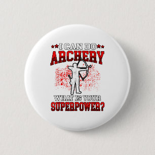 Chapa Redonda De 5 Cm Puedo hacer Arquería Superpoder_ Arco Arquero Arqu