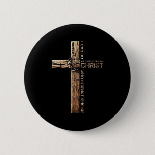 Chapa Redonda De 5 Cm Puedo hacer todas las cosas por medio de Cristo, C