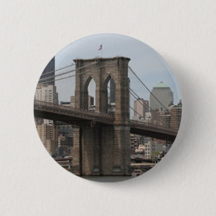 Chapa Redonda De 5 Cm Puente de Brooklyn