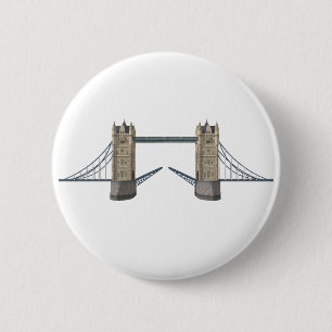 Chapa Redonda De 5 Cm Puente de la Torre de Londres: Modelo 3D: