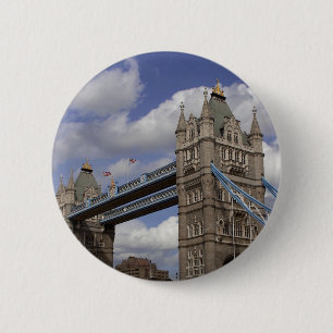 Chapa Redonda De 5 Cm Puente Londres, Inglaterra de la torre