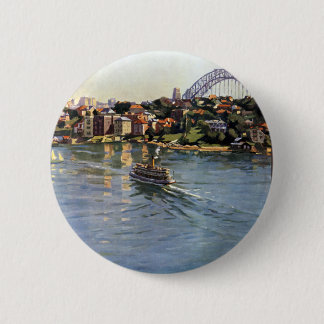 Chapa Redonda De 5 Cm Puerto de Sydney, Australia