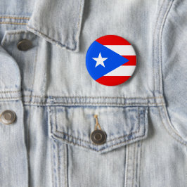 Chapa Redonda De 5 Cm Puerto Rican Flag (Puerto Rico)