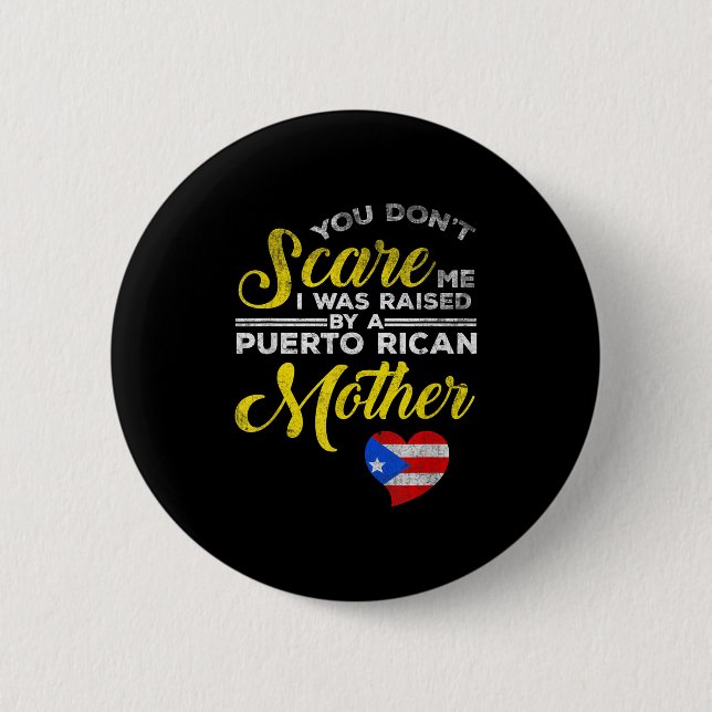 Chapa Redonda De 5 Cm Puerto Rican Funny Quote Puerto Rico Pride Distres (Anverso)