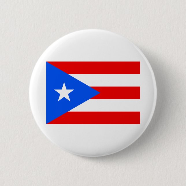 Chapa Redonda De 5 Cm Puerto Rico Flag (Anverso)