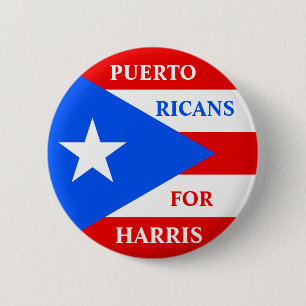 Chapa Redonda De 5 Cm Puertorriqueños Por Harris
