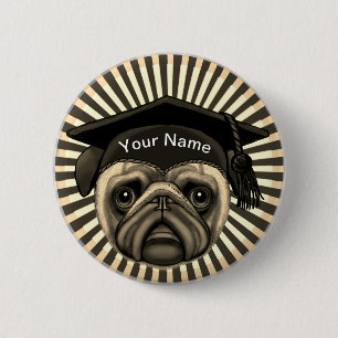 Chapa Redonda De 5 Cm Pug Grad