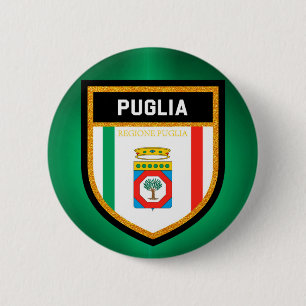 Chapa Redonda De 5 Cm Puglia Flag