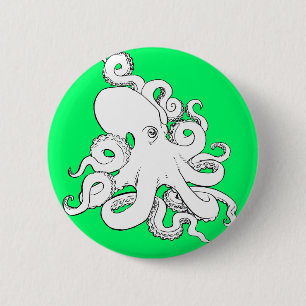 Chapa Redonda De 5 Cm Pulpo