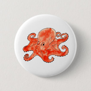 Chapa Redonda De 5 Cm Pulpo gigante
