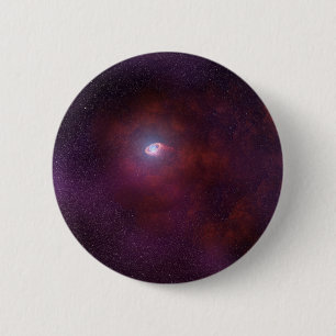 Chapa Redonda De 5 Cm Pulsar Viento De Una Estrella De Neutrón.
