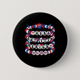Chapa Redonda De 5 Cm Pulsera Groovy Usa Est. 1776 4 De Julio Independen