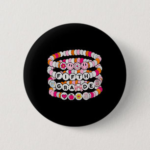 Chapa Redonda De 5 Cm Pulsera preppy de vuelta a la escuela para maestro
