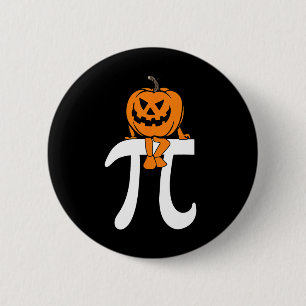 Chapa Redonda De 5 Cm Pumpkin Pie Math Funny Halloween Acción de Gracias