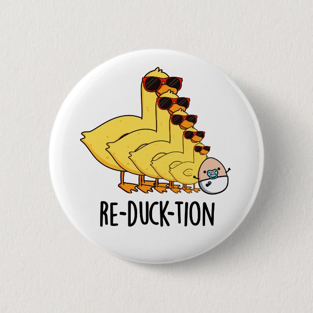 Chapa Redonda De 5 Cm Pun de pato animal divertido para repatk-tion (Anverso)