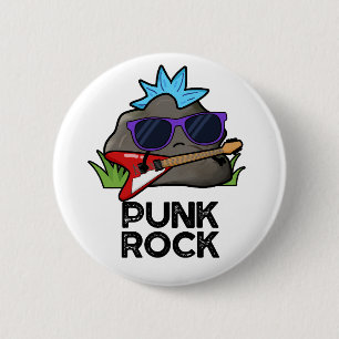 Chapa Redonda De 5 Cm Punk Rock Funny Music Pun