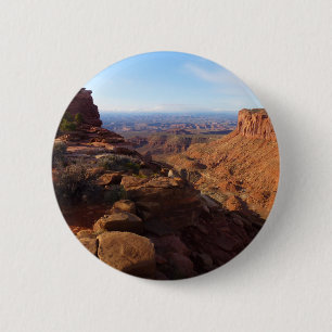 Chapa Redonda De 5 Cm Punto de Gran Vista en el Parque Nacional Canyonla