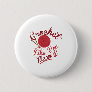 Chapa Redonda De 5 Cm Punto del ganchillo