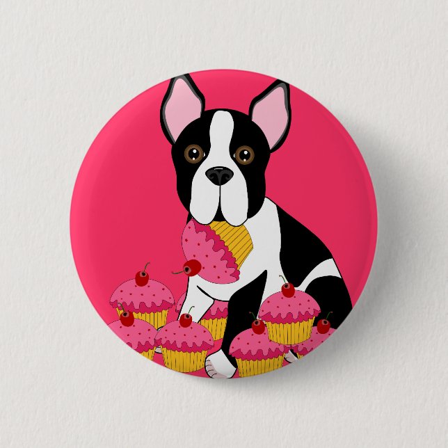 Chapa Redonda De 5 Cm Pupcakes (Anverso)