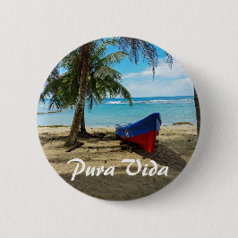 Chapa Redonda De 5 Cm Pura vida en Costa Rica