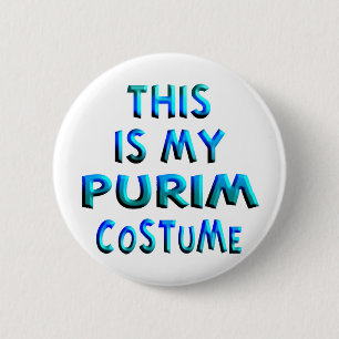Chapa Redonda De 5 Cm Purim Costume
