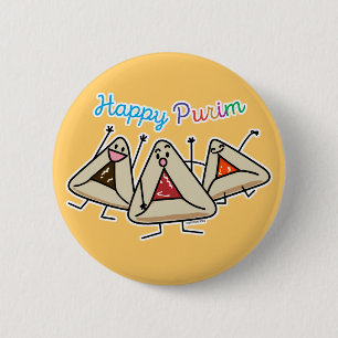 Chapa Redonda De 5 Cm Purim hamantaschen los pasteles Sameach Oznei