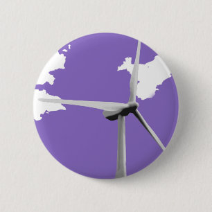 Chapa Redonda De 5 Cm Púrpura de GKWF