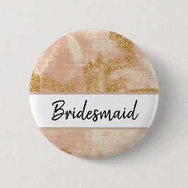 Chapa Redonda De 5 Cm *~* Purpurina de oro rosado añejo con problemas de