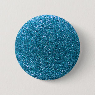 Chapa Redonda De 5 Cm Purpurina del azul de cielo