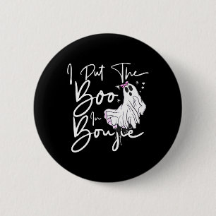 Chapa Redonda De 5 Cm Puse Boo En Boujie Fun Halloween Disstume Boujee C