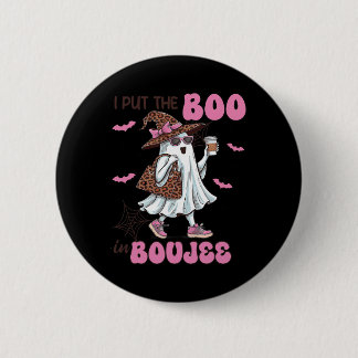 Chapa Redonda De 5 Cm Puse El Boo En Boujee Halloween Ladrón De Dama Cut