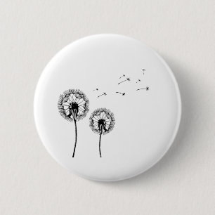 Chapa Redonda De 5 Cm Pusteblume