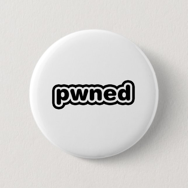 Chapa Redonda De 5 Cm pwned (Anverso)
