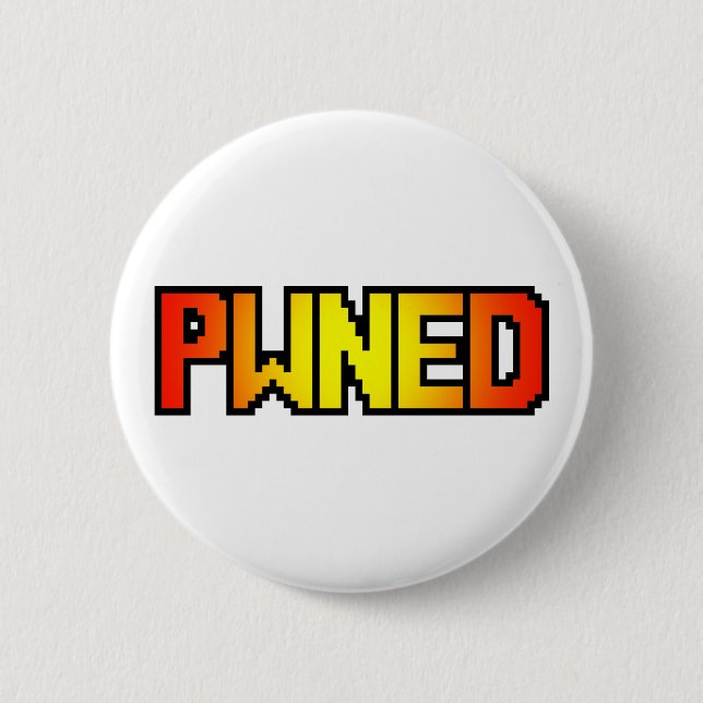 CHAPA REDONDA DE 5 CM PWNED (Anverso)