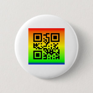 Chapa Redonda De 5 Cm QR Code® dice: AMOR