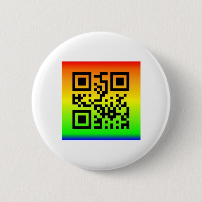 Chapa Redonda De 5 Cm QR Code® dice: AMOR (Anverso)