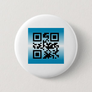 Chapa Redonda De 5 Cm QR Code® dice: BIENVENIDO