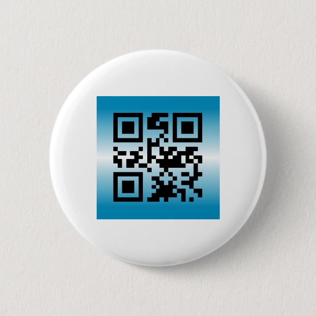 Chapa Redonda De 5 Cm QR Code® dice: BIENVENIDO (Anverso)