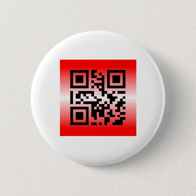 Chapa Redonda De 5 Cm QR Code® dice: ESTÁS AMADO (Anverso)