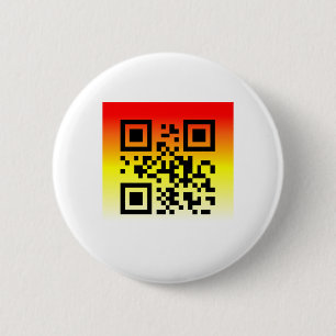 Chapa Redonda De 5 Cm QR Code® dice: ESTÁS INVITADO