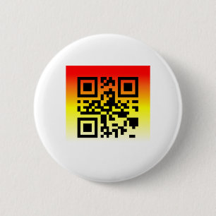 Chapa Redonda De 5 Cm QR Code® dice: FELICITACIONES